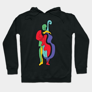 Abstract Funny Bass Player Hoodie